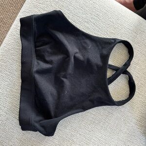 Black Racerback Sports Bra
